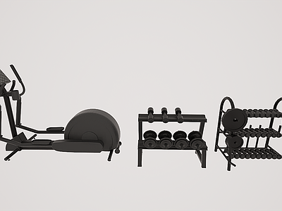 现代健身房 室内锻炼健身器材