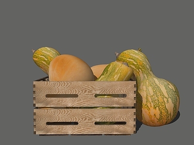 水果蔬菜 蔬菜 南瓜 周转箱 储物