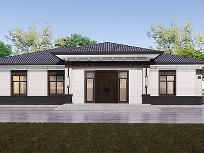 现代乡村民房 乡村别墅