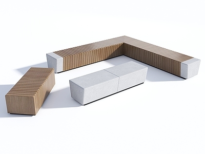 现代景观座椅 长条座椅 公共座椅 广场座椅 户外景观凳 休息座凳