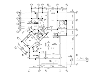 现代别墅建筑 现代别墅1 方案 施工图