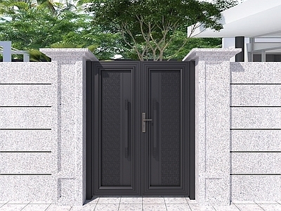 新中式中式大门 精雕大门 精雕拉手 庭院门 别墅雕刻门 大门