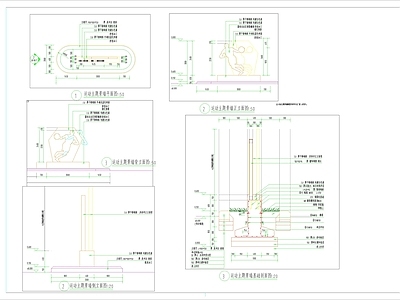 现代景观雕塑图库 篮球主题雕塑 施工图
