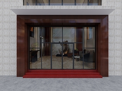 现代简约门头 酒店门头