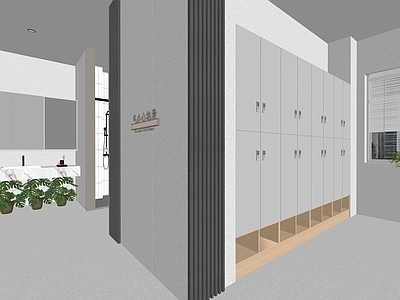 现代其他球场 运动房更衣室 淋雨间 更衣室 健身房更衣间 更衣间