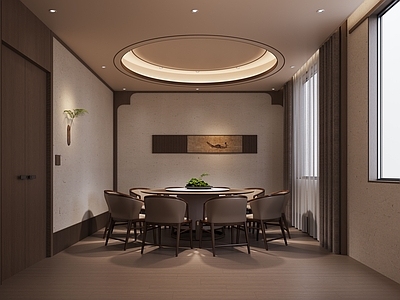 新中式中式酒店餐厅 宋代 餐包 新中式