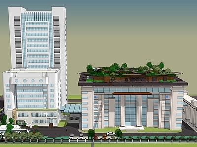 现代复古小公建 税务局 公建建筑 政府建筑