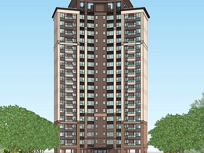 现代新中式高层住宅 高层住宅 住宅建筑