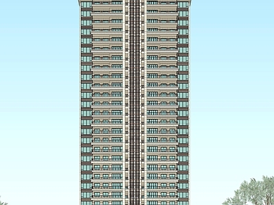 现代高层住宅 超高层住宅楼 大户型 大阳台
