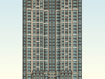 现代高层住宅 高层住宅建筑 高密度