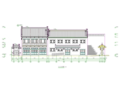 中式复古商业街 中式古建商业街 中式仿古商业街 中式二层商业街 施工图