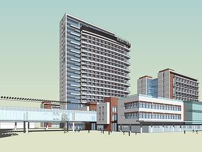 现代医院建筑 市医院 人民医院 大型医院 中大型