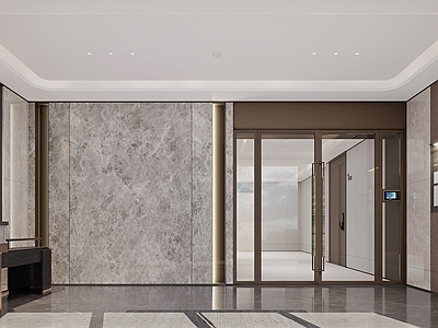 现代其他公共空间 归家大堂 公区大堂 住宅大堂 地产大堂 电梯前室