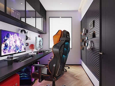 现代儿童娱乐室 电竞房