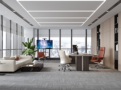 现代董事长办公室 总经理办公室 老板办公室