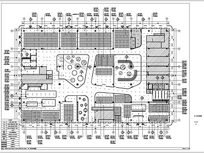 现代开放办公室 办公室 现代办公室 大型办公室 施工图