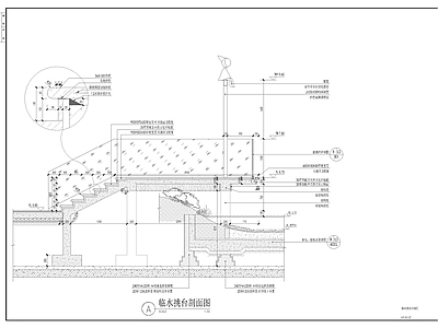 景观节点 临水挑台节点 施工图