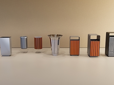 现代极简垃圾桶 户外垃圾桶 公共垃圾桶 独立垃圾桶 购物商场垃圾桶 景观花瓣垃圾桶