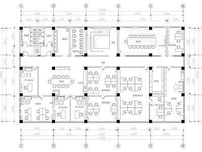 现代直播间 直播办公室 会议室 接待办公 施工图