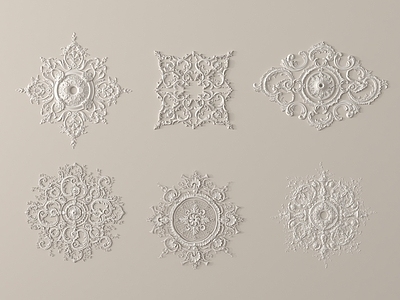 欧式雕花 欧式雕花 角花 灯盘