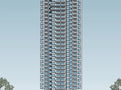 现代高层住宅 超高层住宅建筑 高层