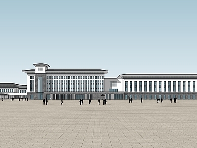 现代医院建筑 市医院 人民医院 大型医院 多层