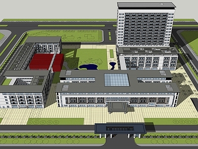 现代医院建筑 大型医院 市医院 人民医院