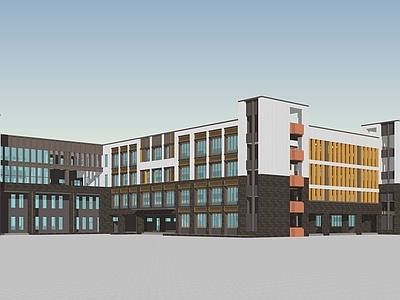 现代学校建筑 教学楼学校