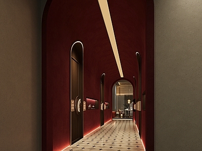 现代走廊 餐厅走廊 ktv走廊