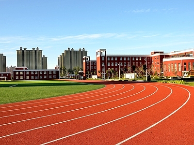 现代其它外景 学校 操场 体育场 校园