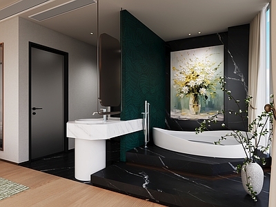 现代酒店卫生间 酒店卫生间