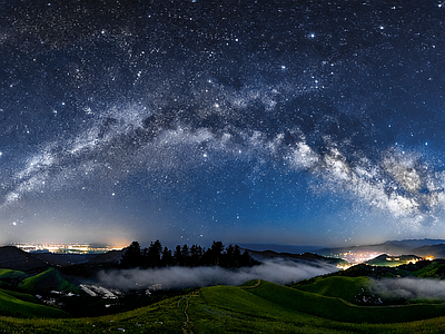 现代天空HDR 夜景星空HDR 宇宙星空HDR 夜景HDR