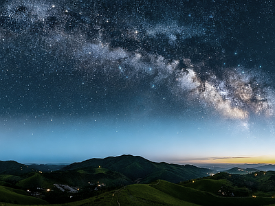 现代天空HDR 夜景星空HDR 宇宙星空HDR