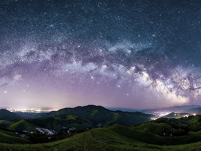 现代天空HDR 夜景星空HDR 宇宙星空HDR