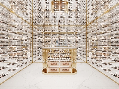 现代轻奢酒窖 地下室酒窖