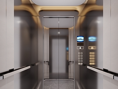 现代其他办公空间 电梯轿厢 电梯