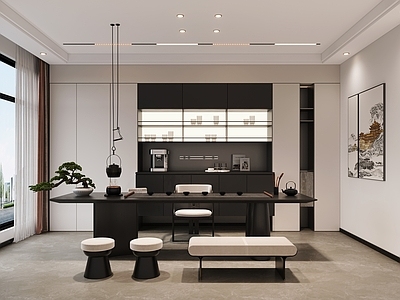 新中式休息区 茶室