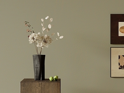 侘寂中古花艺 花束 干花 餐桌摆件