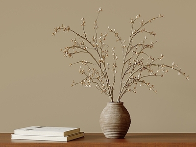 复古侘寂花艺 干花 插花 花瓶