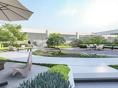 现代屋顶花园 屋顶花园 庭院 花园