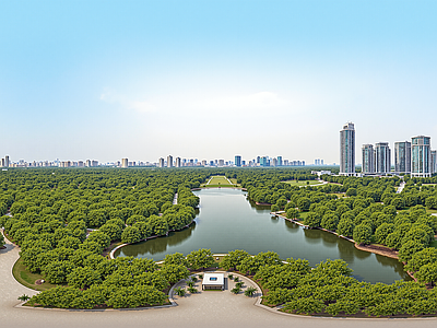 现代天空HDR 城市背景紫霞天空