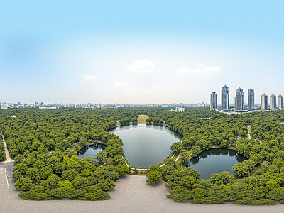 现代天空HDR 城市背景紫霞天空