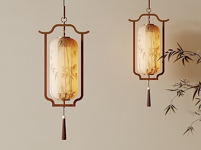 新中式吊灯 艺术吊灯 卧室吊灯 中古吊灯 宋氏吊灯