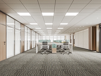 现代办公大厅 现代办公室大厅