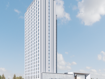现代酒店建筑 轻奢酒店办公楼 高层酒店办公楼 现代酒店公寓 高层酒店建筑 山地酒店建筑