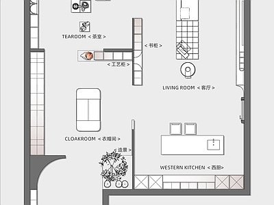 简约其他工装空间 全屋定制工厂 工厂展厅 全屋定制展厅 展厅 施工图