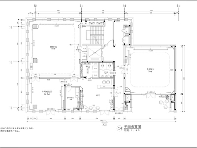 现代舞蹈室 儿童舞蹈 施工图