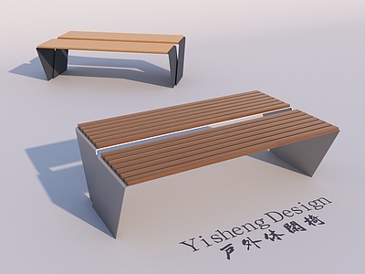 现代极简休闲椅 户外休闲椅 庭院休闲椅 公园坐凳 公园休闲椅 公园长条坐凳