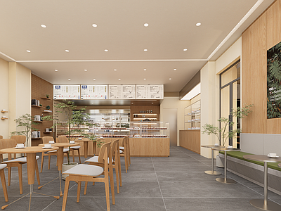 原木简约咖啡厅 原木风咖啡烘焙店