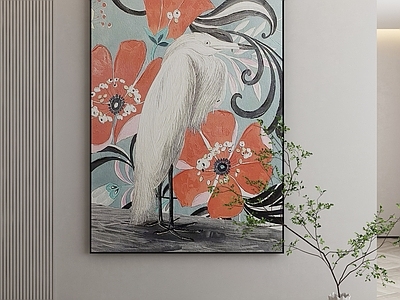 现代侘寂挂画 油画 书房挂画 茶室挂画 客厅挂画 玄关挂画